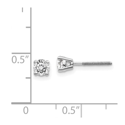 14K Weißgold 14kw.50ct Si3 G I Diamant Ohrstecker Thread Auf/off Ohrstecker