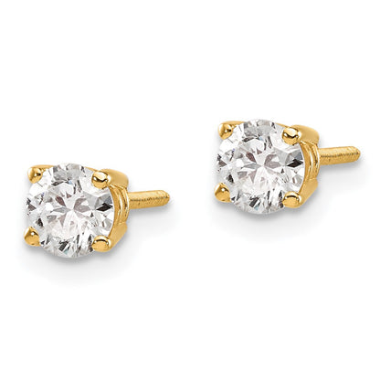 14K Gelbgold 14ky.70ct. Vs2/si1 G I Diamant Ohrstecker Thread Auf/off Ohrstecker