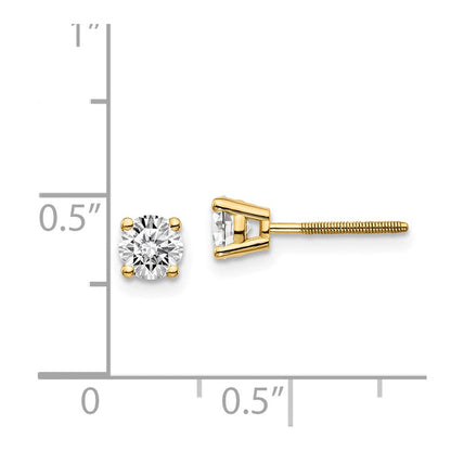 14K Gelbgold 14ky.70ct. Vs2/si1 G I Diamant Ohrstecker Thread Auf/off Ohrstecker