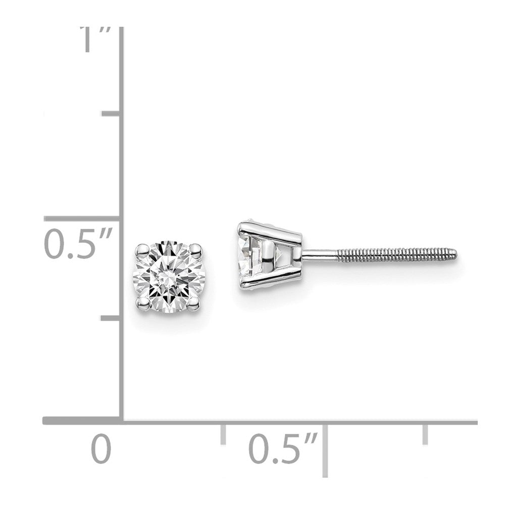14K Weißgold 14kw.70ct Si3 G I Diamant Ohrstecker Thread Auf/off Ohrstecker