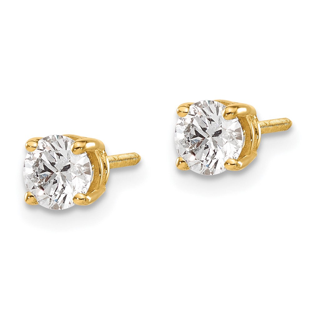 14K Gelbgold 14ky.75ct. Vs2/si1 G I Diamant Ohrstecker Thread Auf/off Ohrstecker