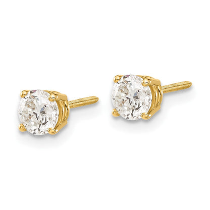 14K Gelbgold 14ky.85ct. Vs2/si1 G I Diamant Ohrstecker Thread Auf/off Ohrstecker