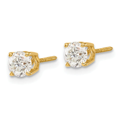 14K Gelbgold 14ky.95ct. Vs2/si1 G I Diamant Ohrstecker Thread Auf/off Ohrstecker