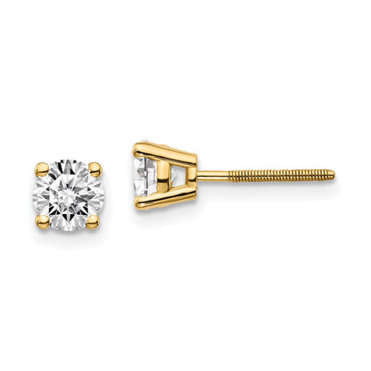14K Gelbgold 14ky.95ct. Si3 G I Diamant Ohrstecker Thread Auf/off Ohrstecker