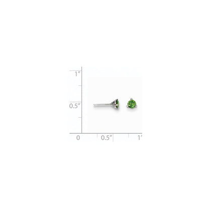 14K Ohrstecker mit 0,33 ct. grünen Diamanten