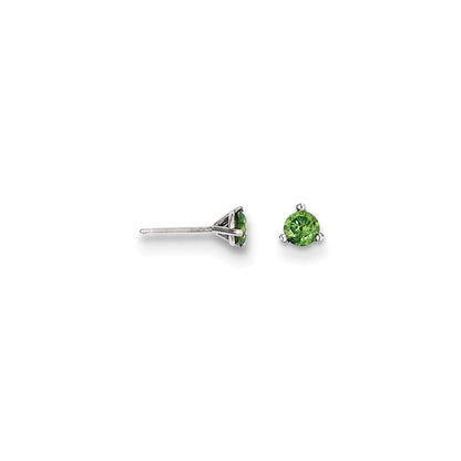14K Ohrstecker mit 0,33 ct. grünen Diamanten
