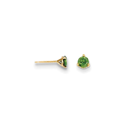 14K 0,40 ct. Grüne-Diamant-Ohrstecker