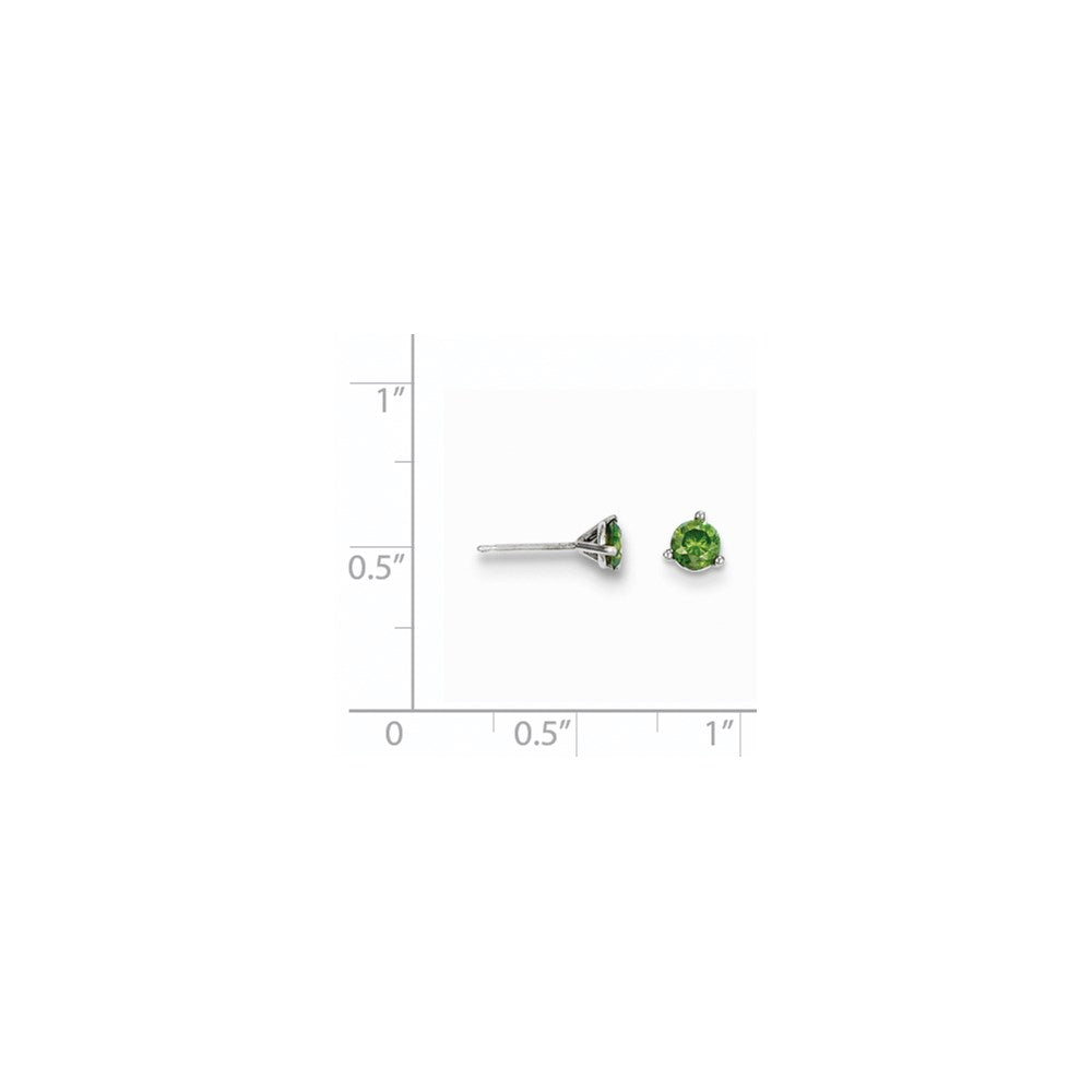 14K 0,40 ct. grüne Diamant-Ohrstecker