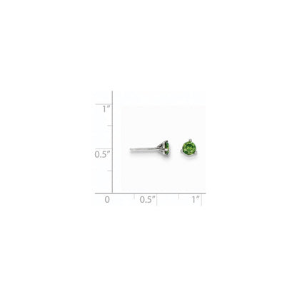 14K 0,40 ct. grüne Diamant-Ohrstecker