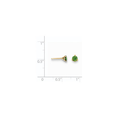 14K 0,50 ct. Grüne Diamant-Ohrstecker