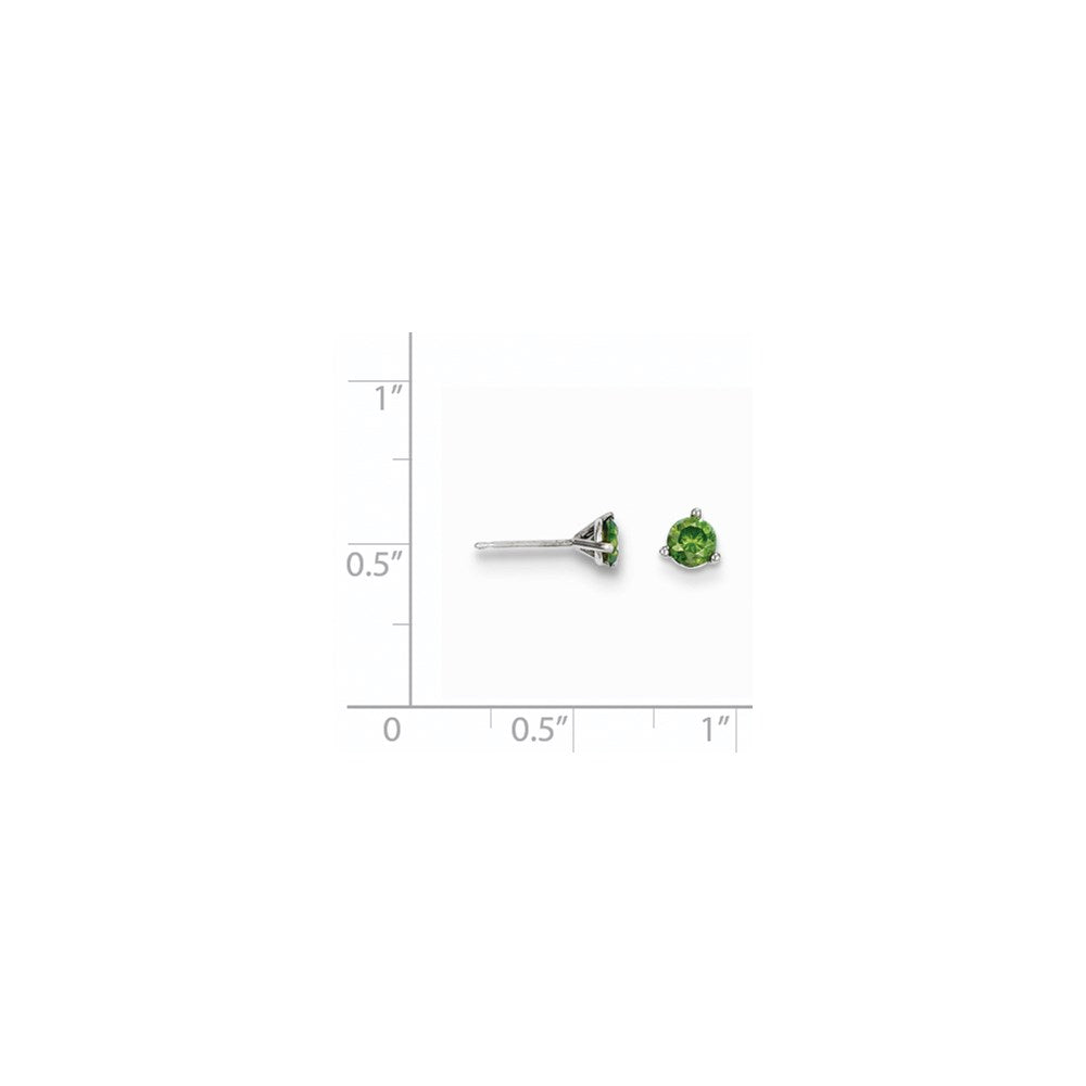 14K Ohrstecker mit 0,50 ct. grünen Diamanten