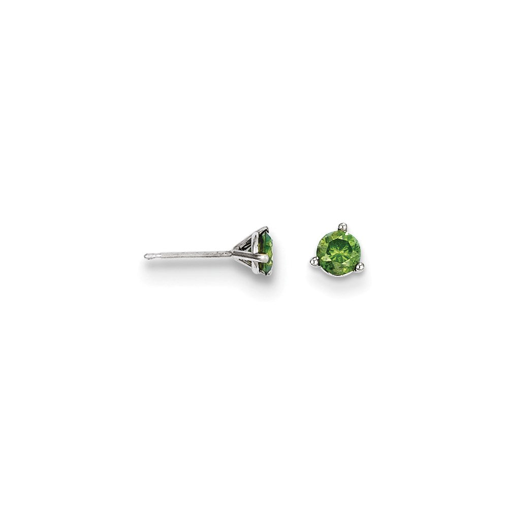 14K Ohrstecker mit 0,50 ct. grünen Diamanten