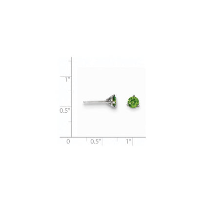 14K 0,75 ct. grüne Diamant-Ohrstecker