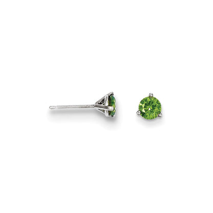 14K 0,75 ct. grüne Diamant-Ohrstecker
