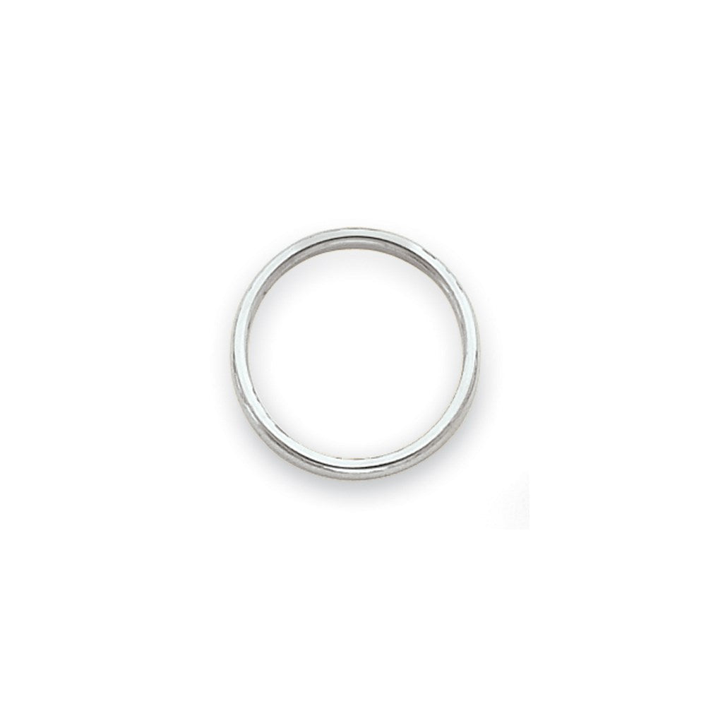 14K Weißgold Poliert 2mm Stapelring
