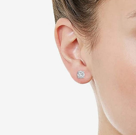 0,5 ct. Diamant-Ohrstecker aus Sterlingsilber