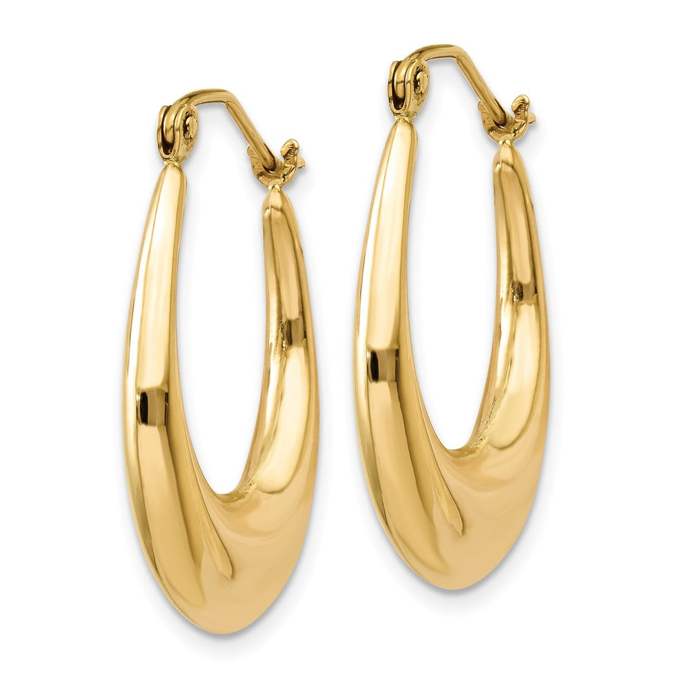 14K Gelbgold Poliert Creolen