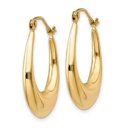 14K Gelbgold Poliert Creolen
