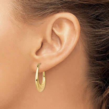 14K Gelbgold Poliert Creolen