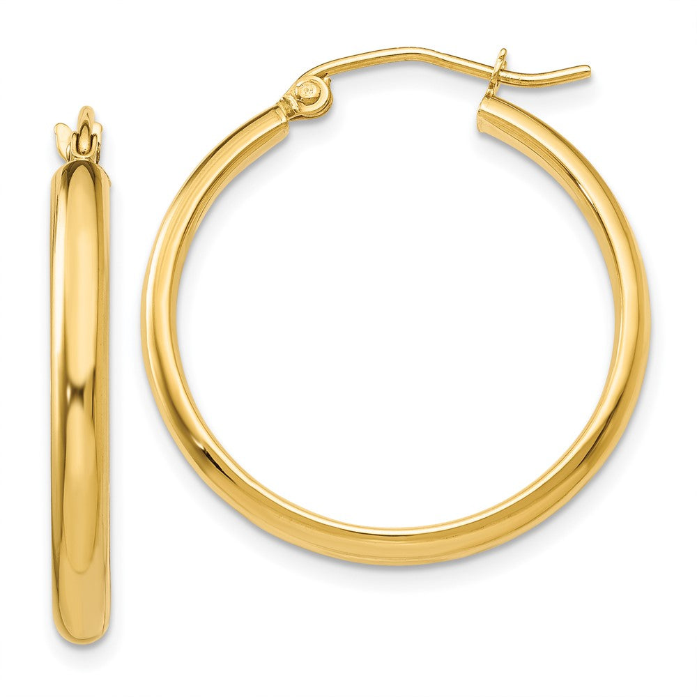14K Gelbgold Poliert Creole Ohrring