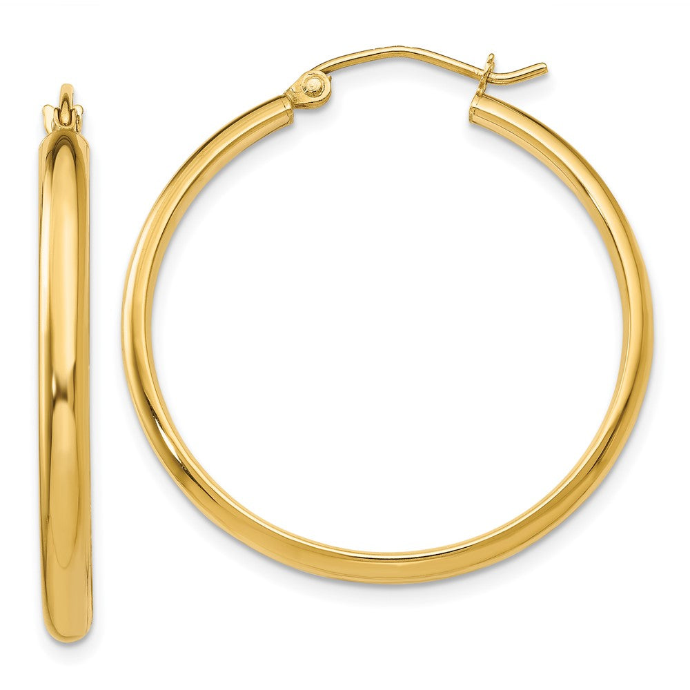 14K Gelbgold Poliert Creole Ohrring