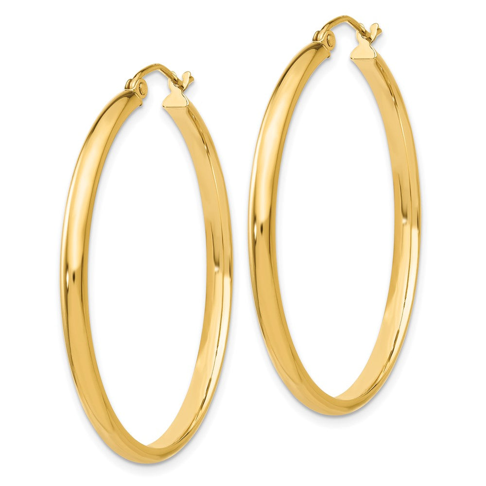 14K Gelbgold Poliert Creole Ohrring