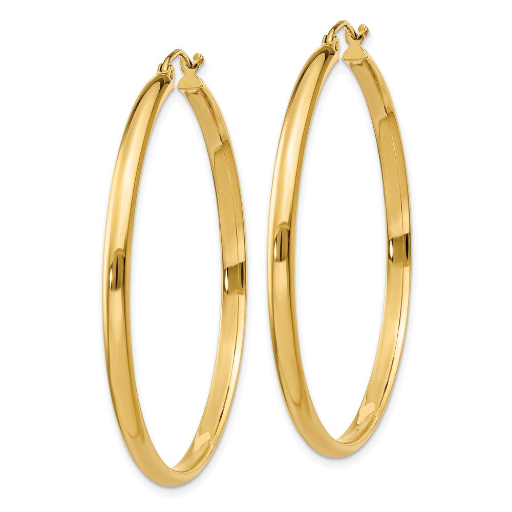 14K Gelbgold Poliert Creole Ohrring