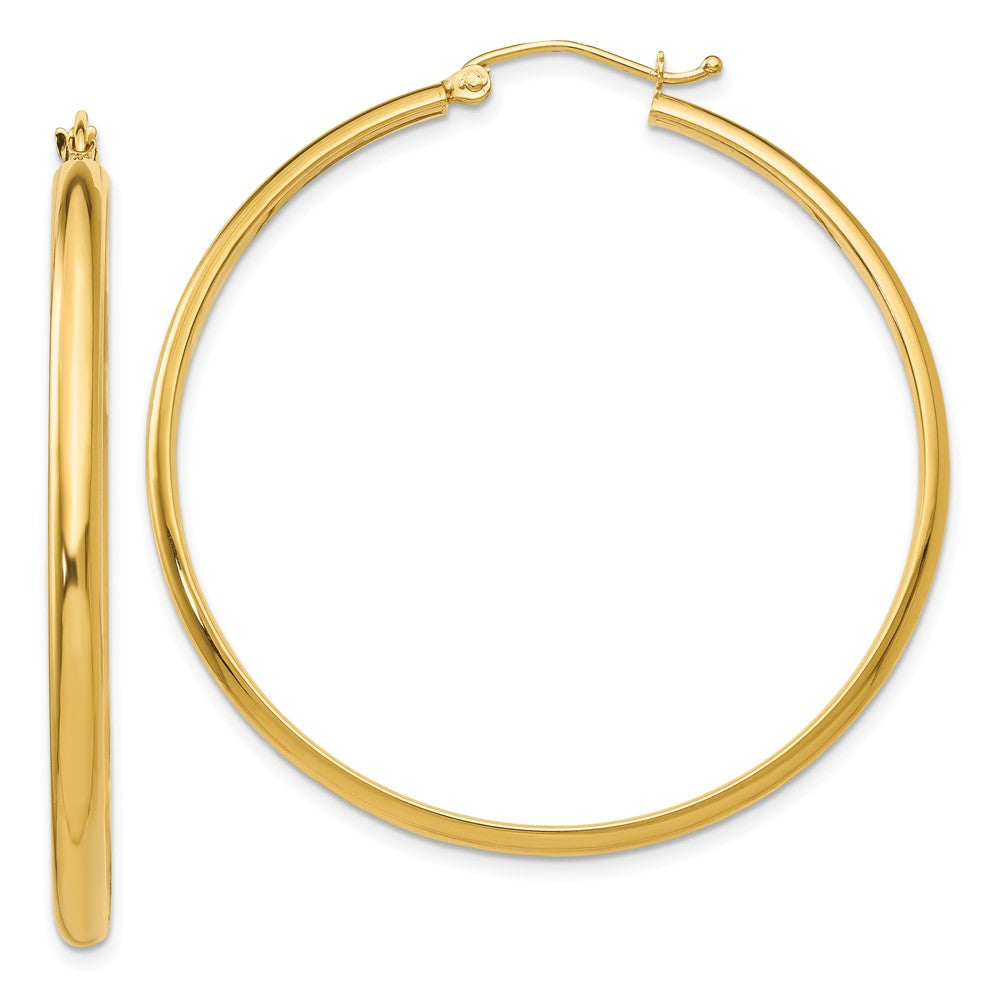 14K Gelbgold Poliert Creole Ohrring