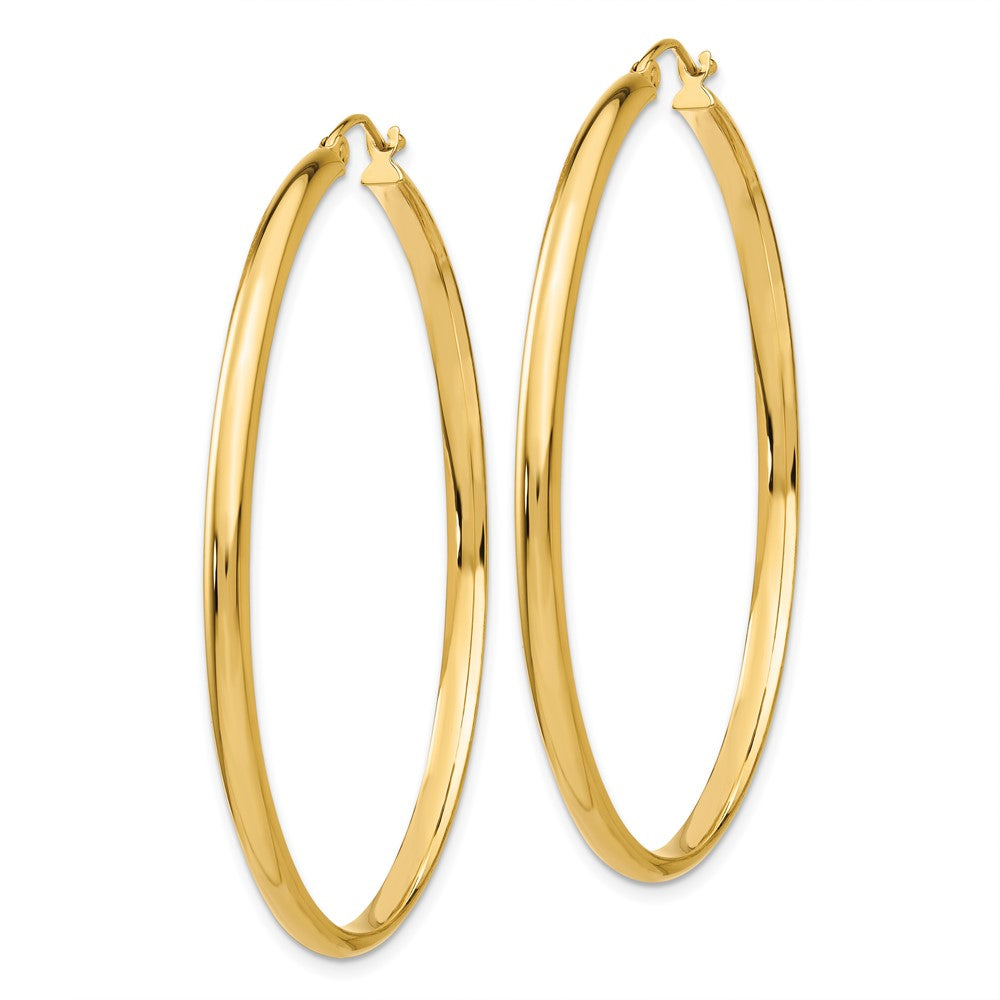 14K Gelbgold Poliert Creole Ohrring