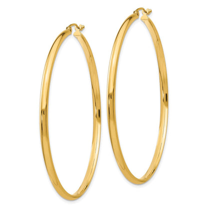 14K Gelbgold Poliert Creole Ohrring