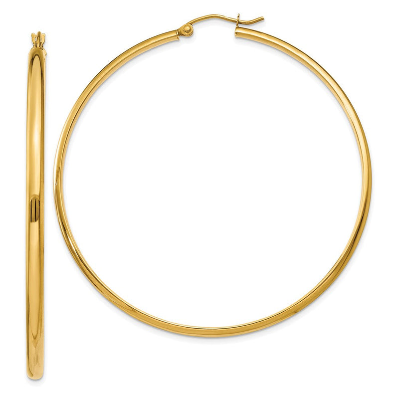 14K Gelbgold Poliert Creole Ohrring