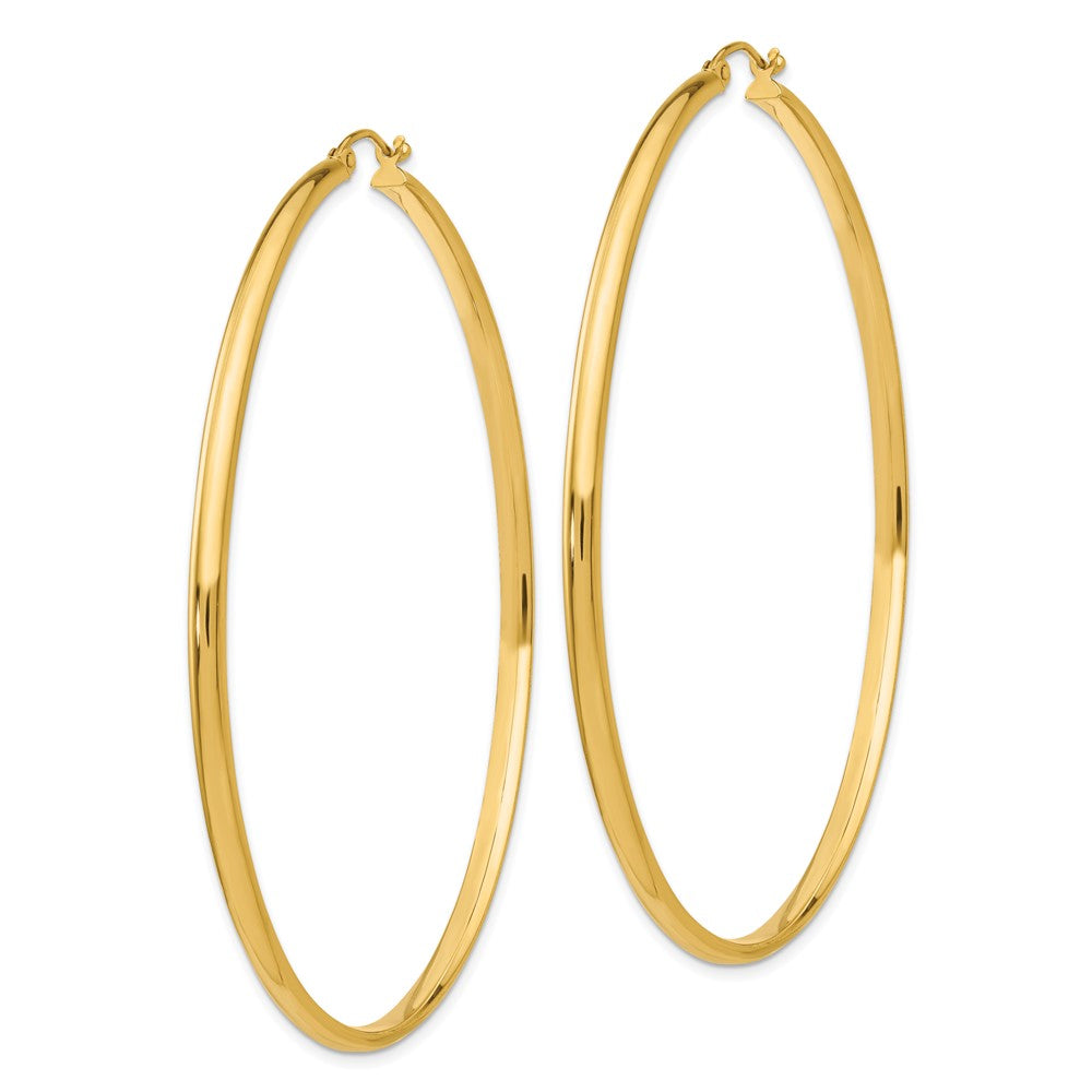 14K Gelbgold Poliert Creole Ohrring