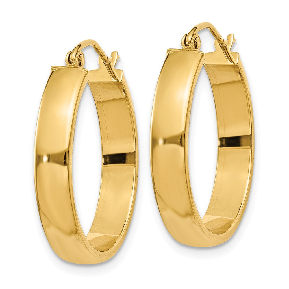 14K Gelbgold Poliert Creole Ohrring