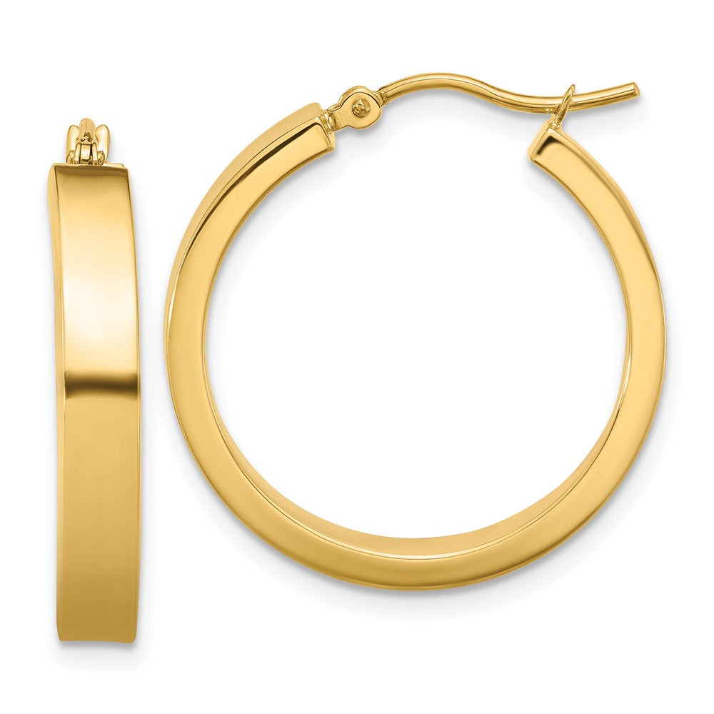 14K Gelbgold Poliert Creole Ohrring