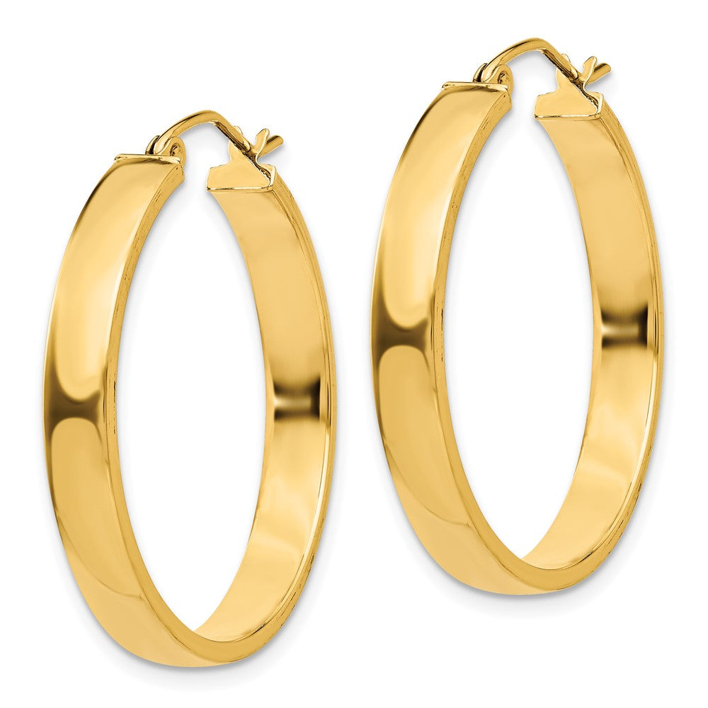 14K Gelbgold Poliert Creole Ohrring