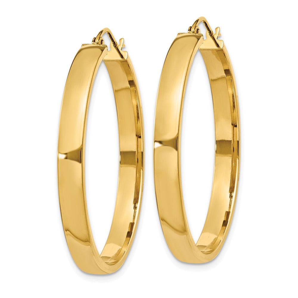 14K Gelbgold Poliert Creole Ohrring