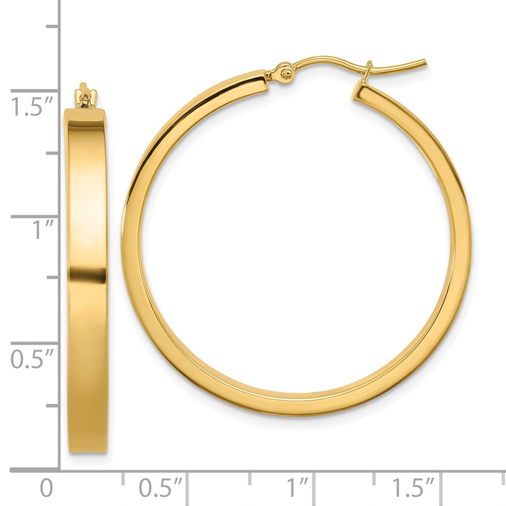 14K Gelbgold Poliert Creole Ohrring