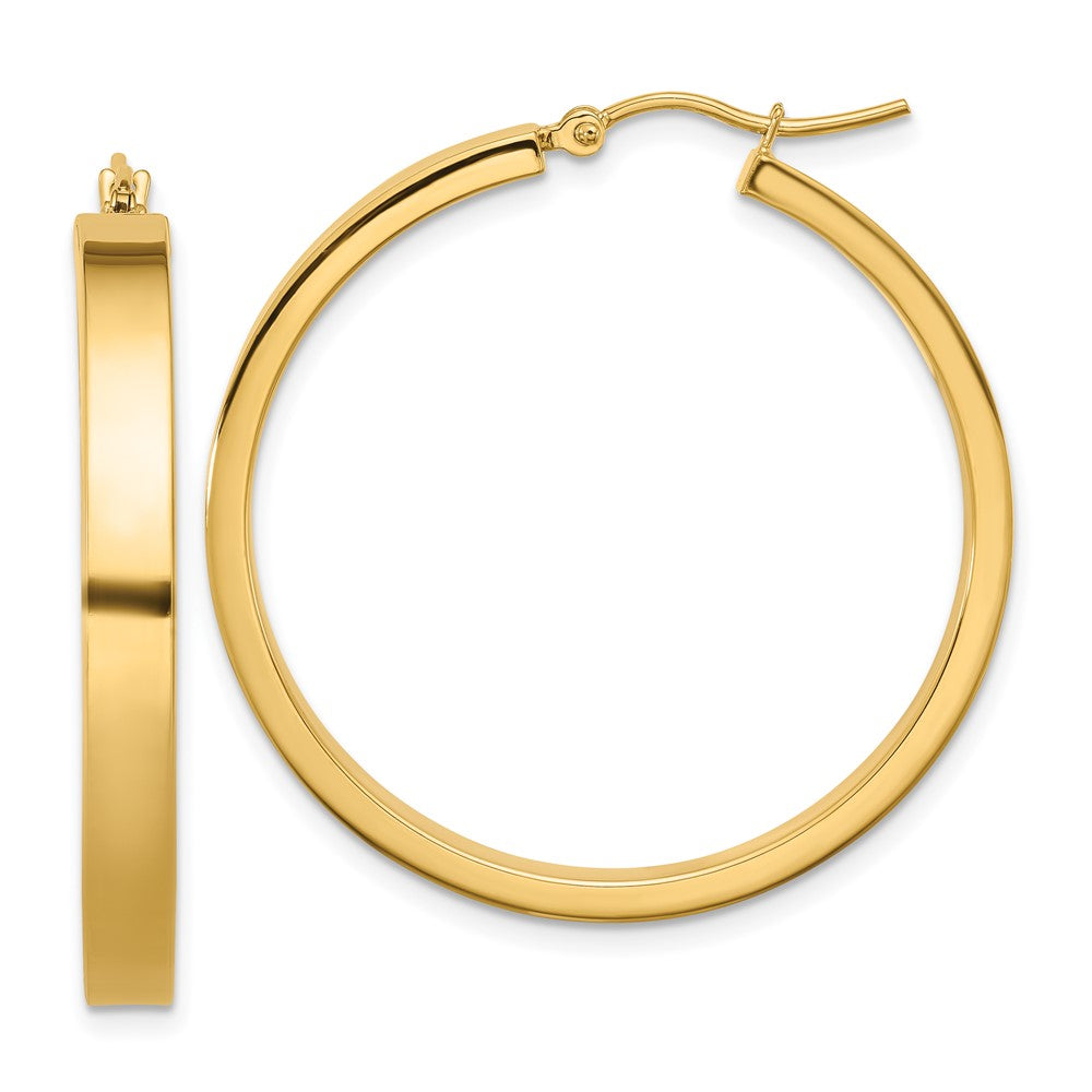 14K Gelbgold Poliert Creole Ohrring