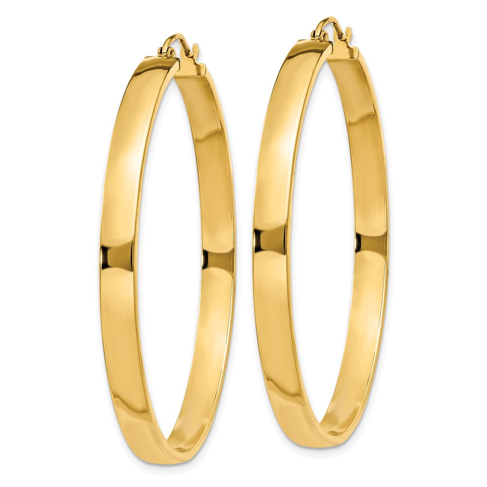 14K Gelbgold Poliert Creole Ohrring