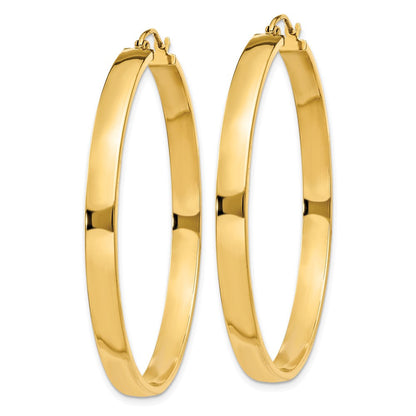 14K Gelbgold Poliert Creole Ohrring