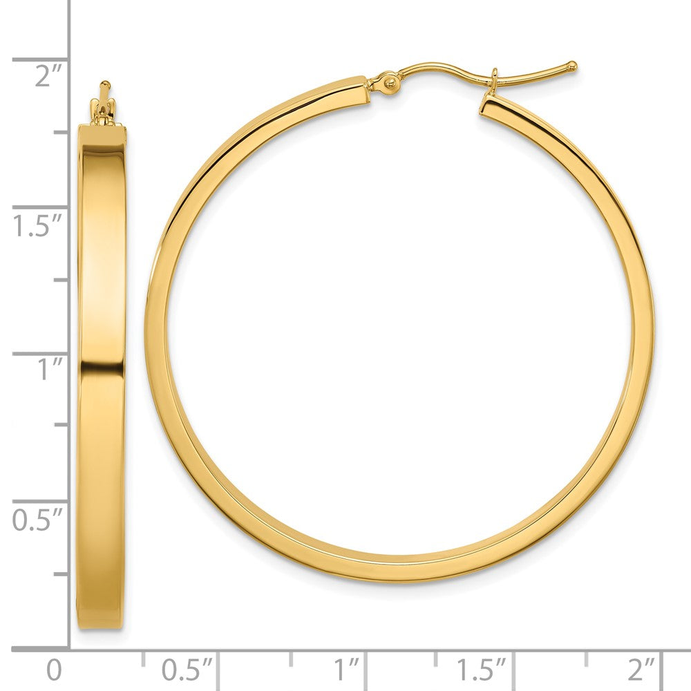 14K Gelbgold Poliert Creole Ohrring