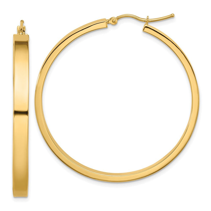 14K Gelbgold Poliert Creole Ohrring