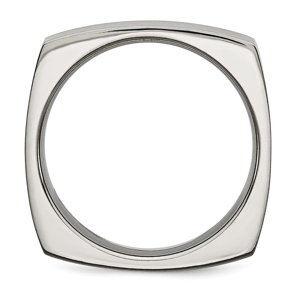 Titan Satiniert 6mm Quadratisch Ring