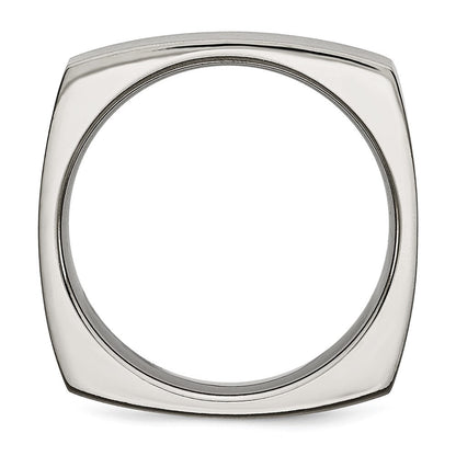 Titan Satiniert 6mm Quadratisch Ring