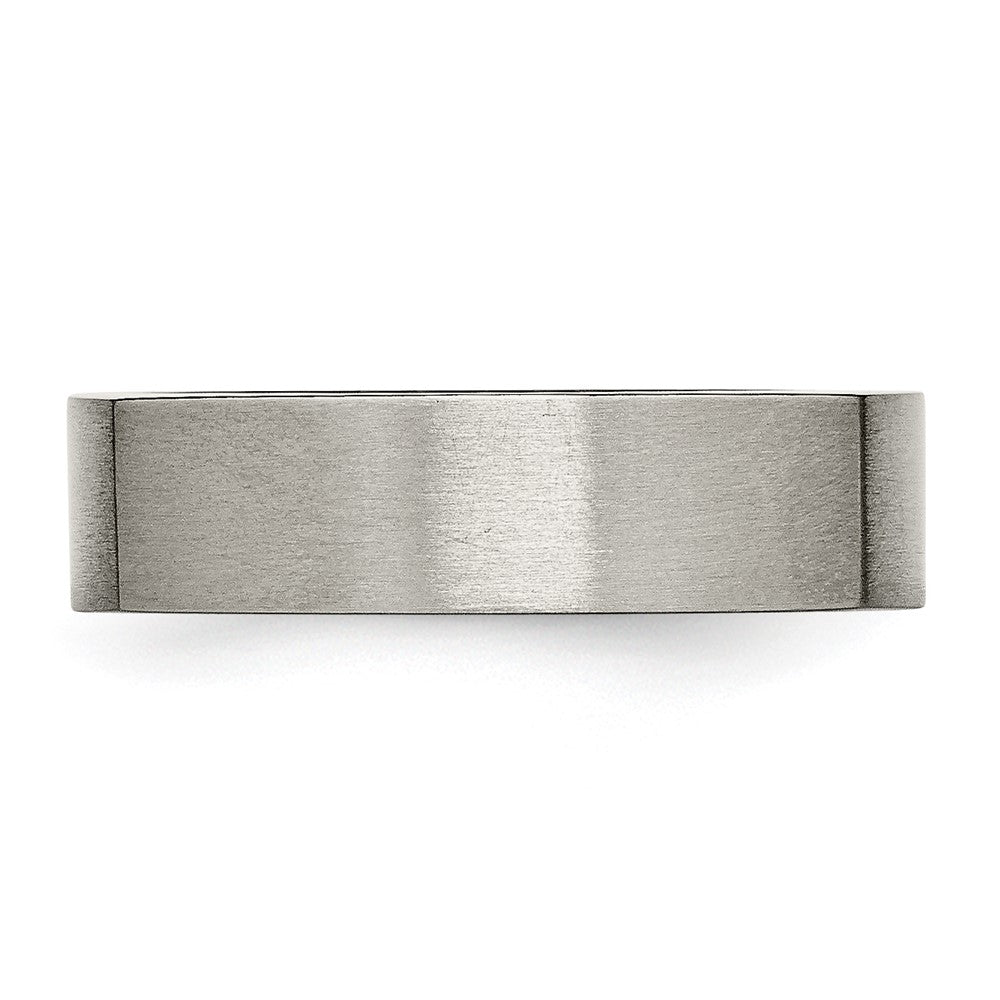 Titan Satiniert 6mm Quadratisch Ring