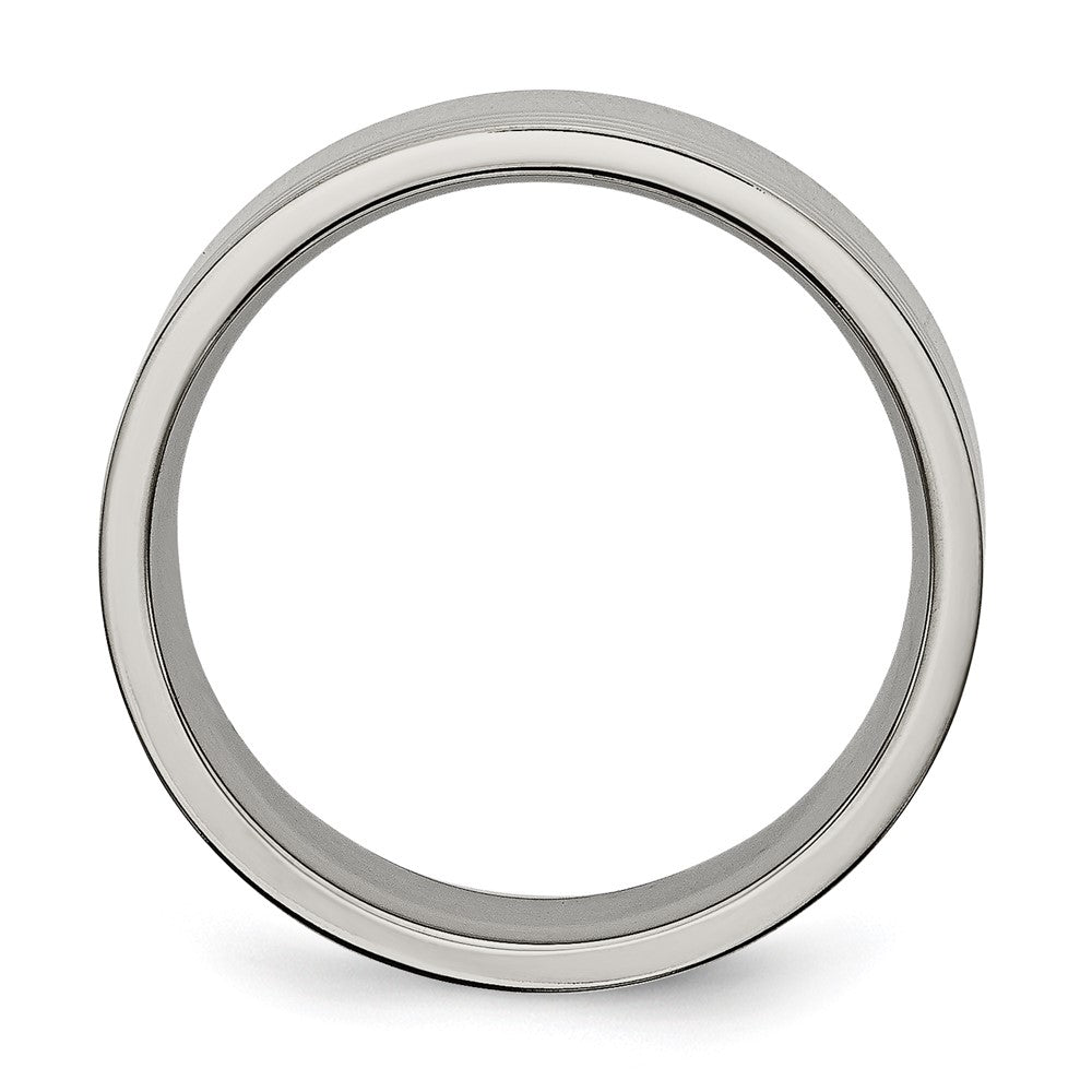 Titan Gerillt 6mm Poliert Ring