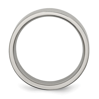 Titan Gerillt 6mm Poliert Ring