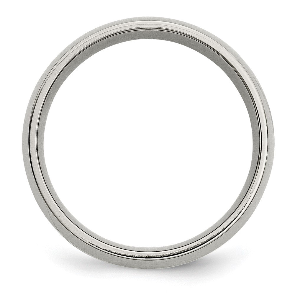 Titan/14K Bicolor Titan Poliert 14K Gelb Einlage 8mm Ring (size 7 Nur)