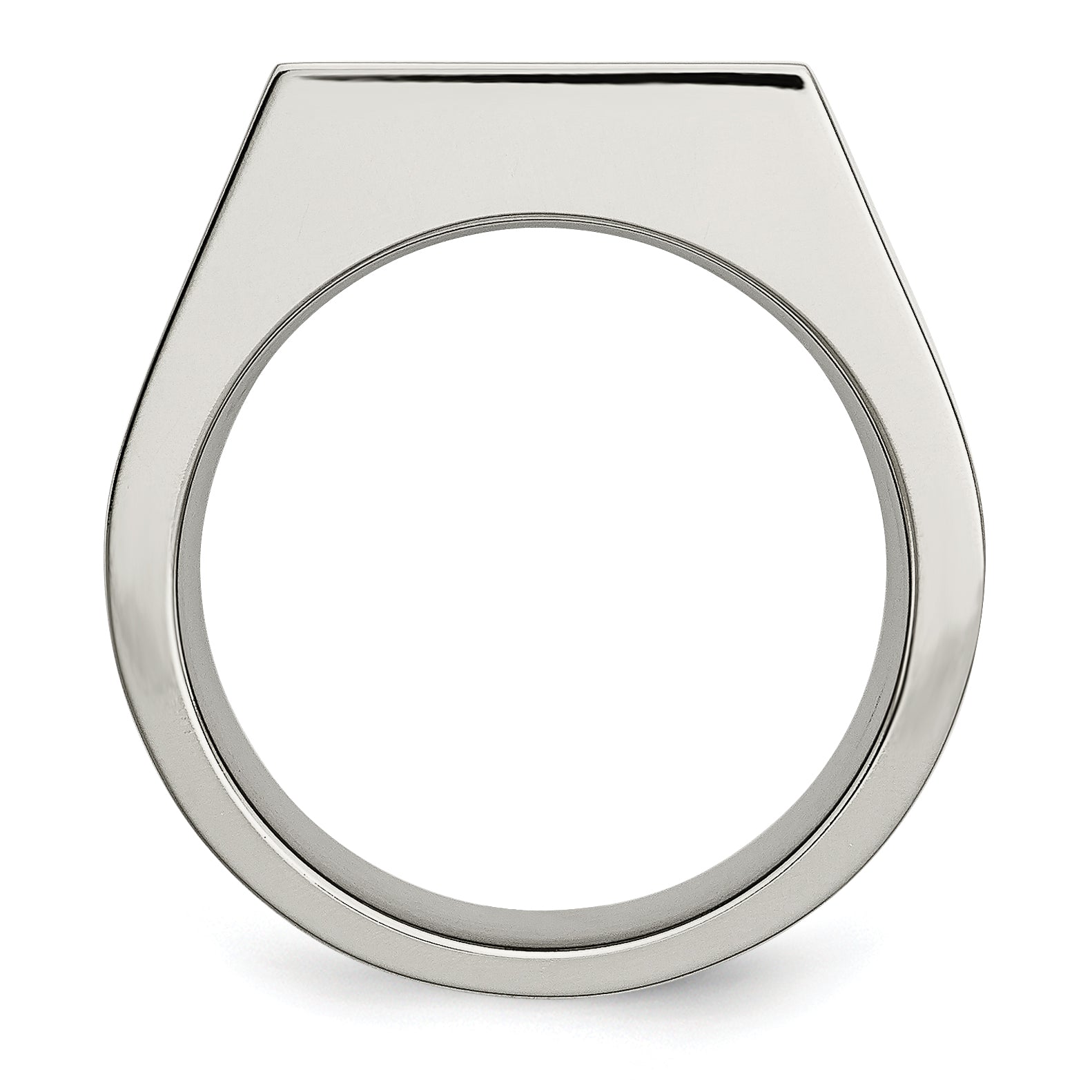 Titan mit Diamant Poliert Ring