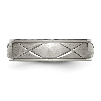 Titan X Design 6mm Satiniert Ring